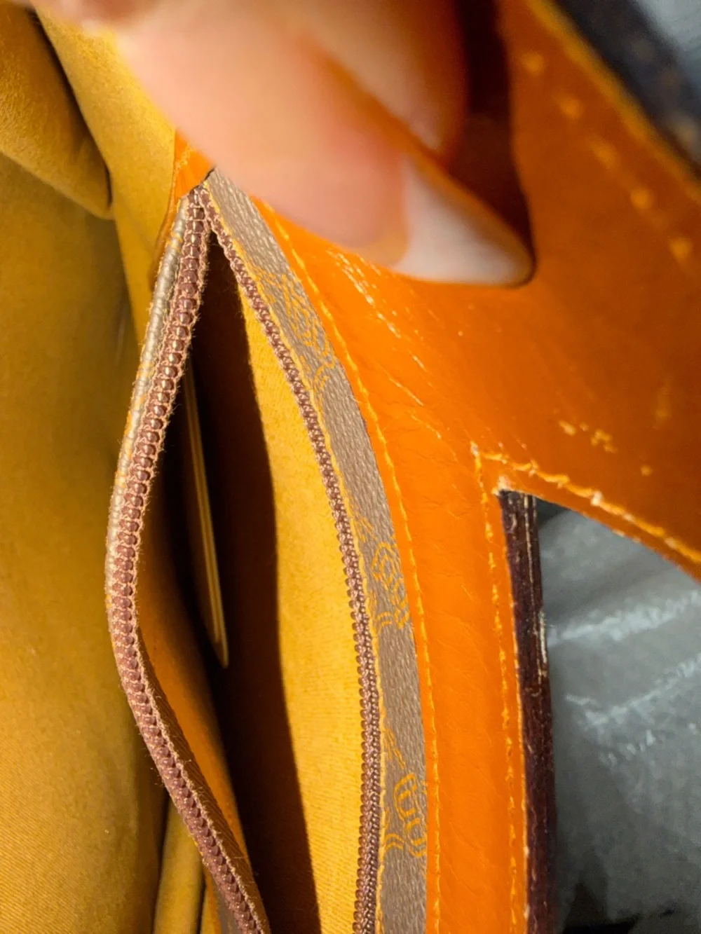Bally Brown Monogram Tote with Tan Trim authentic